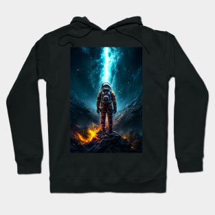 Stargazing Voyager - Astronaut on New Planet Hoodie